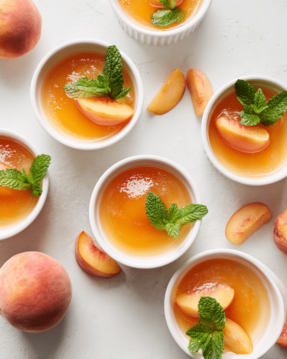 3 Ingredient Peach Gelatin Trick Recipe