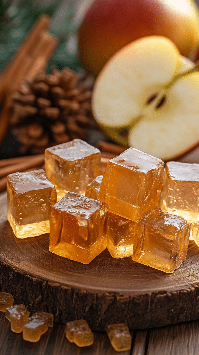 Apple Cinnamon Jello Cubes