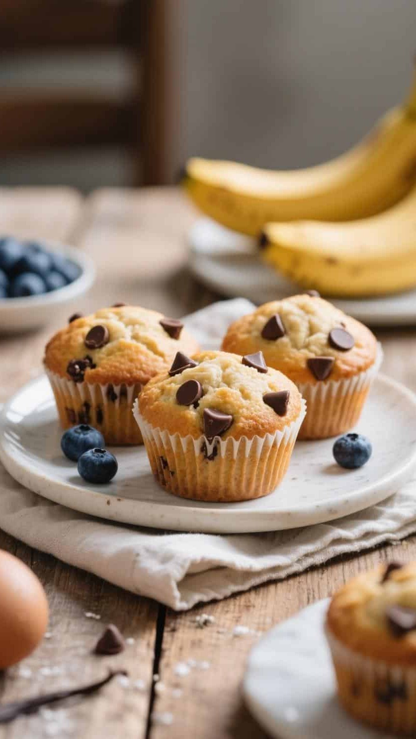 Banana Chocolate Chip Muffins