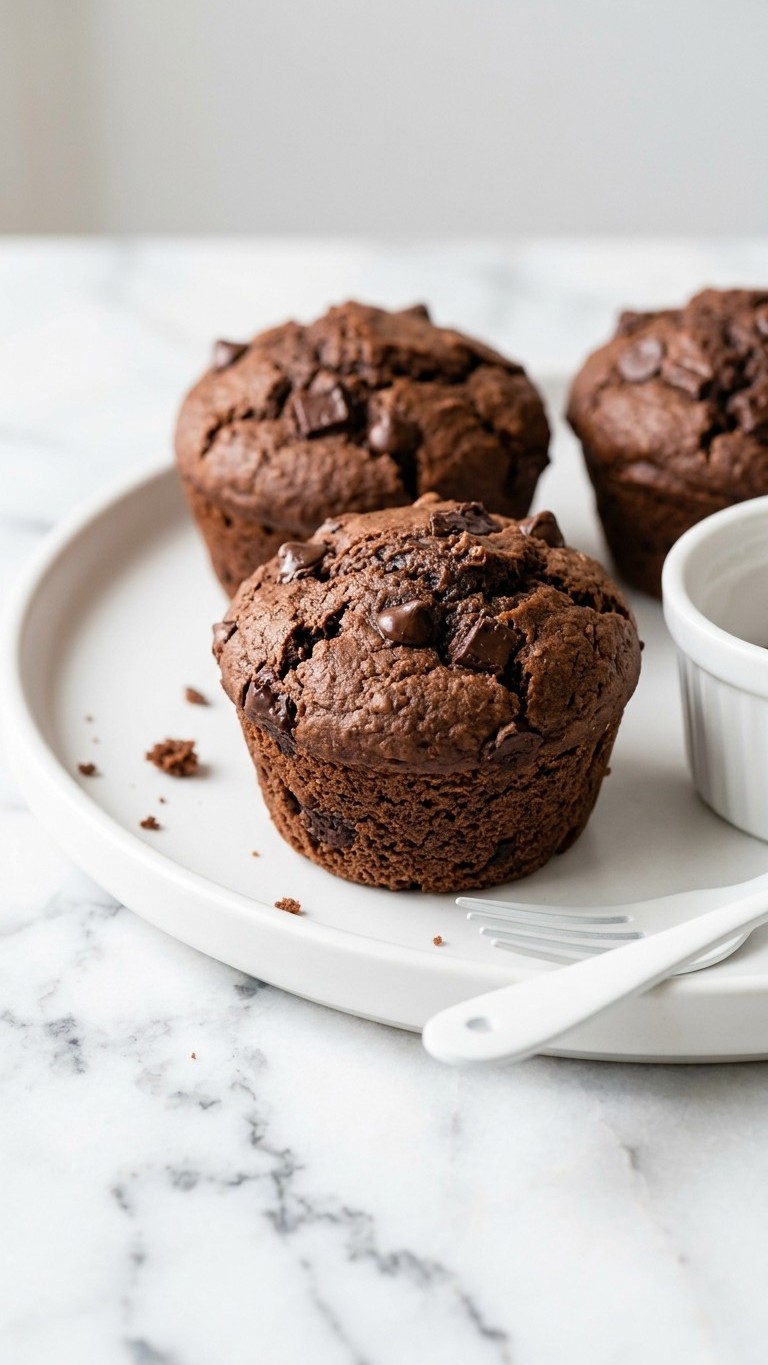 Chocolate protein muffins