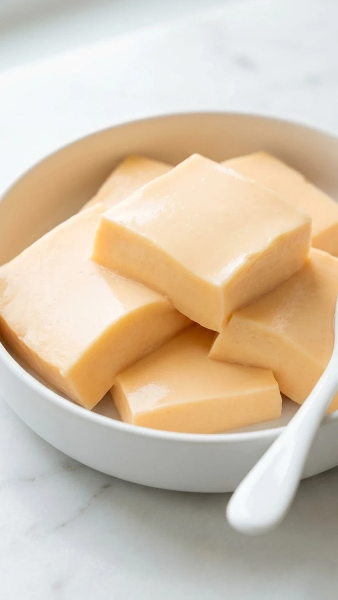 Creamy Orange Gelatin Squares You Can Eat With Your Hands