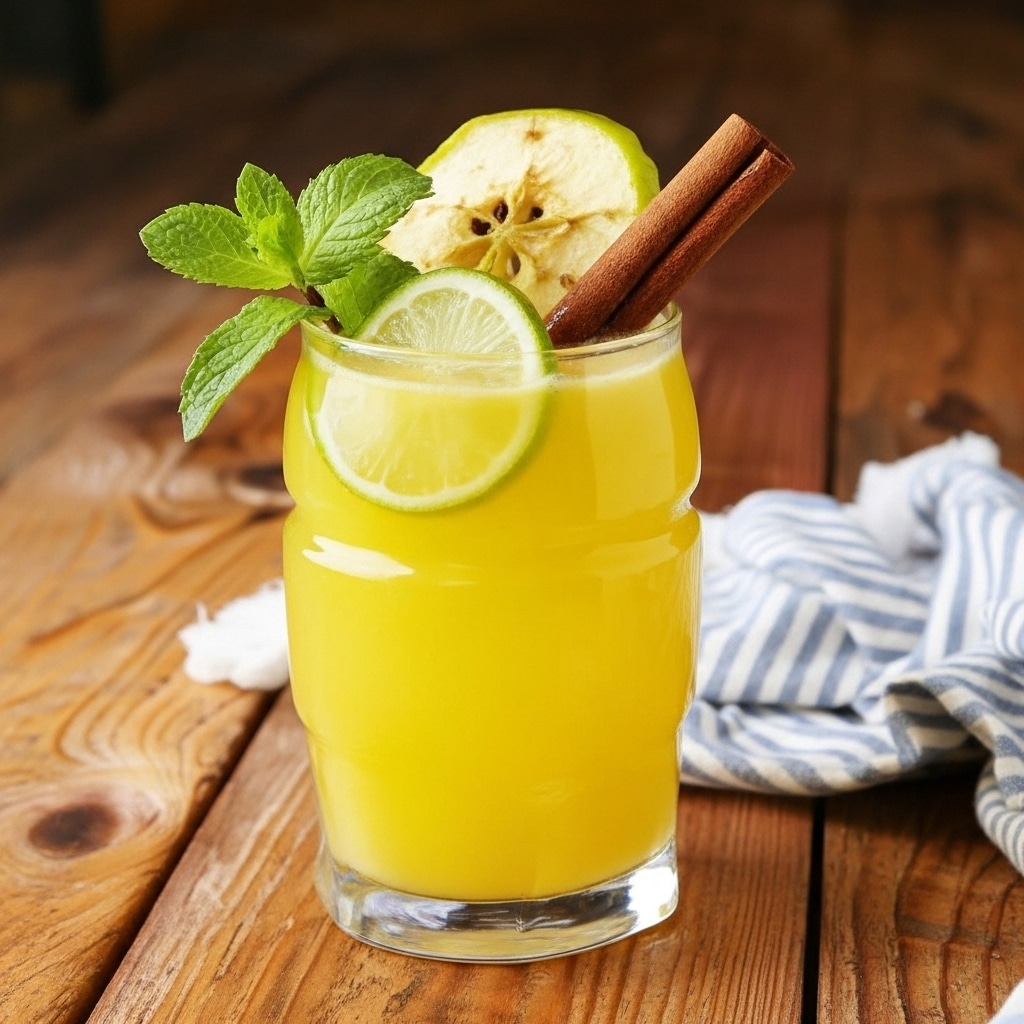 Golden Turmeric Lime Drink For Daily Balance