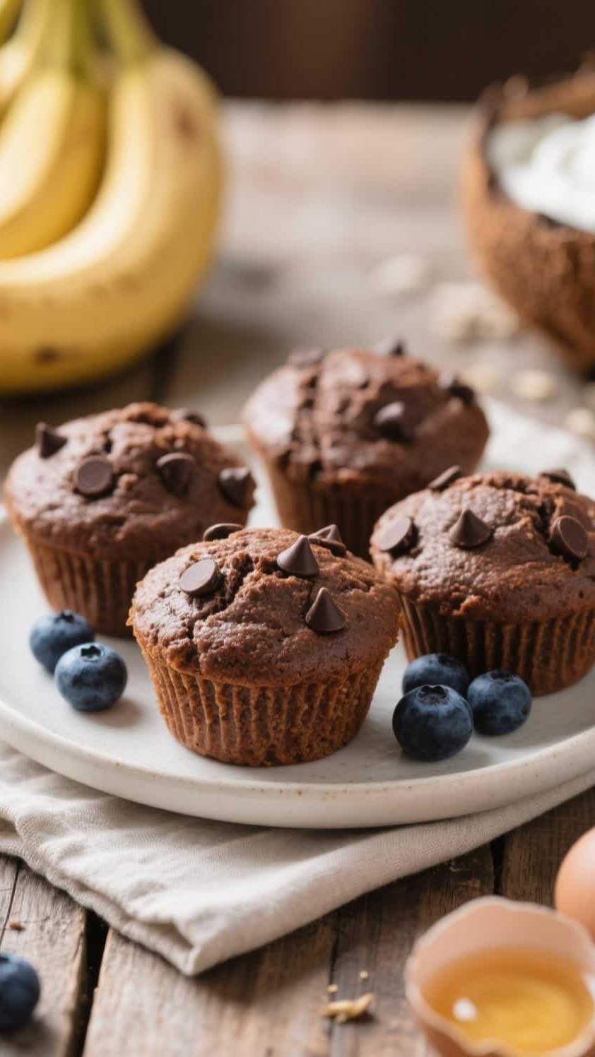 Healthy chocolate muffins