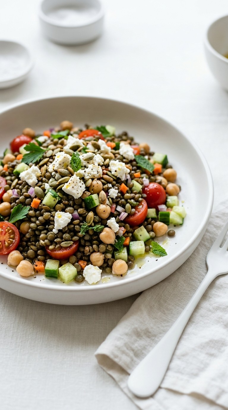 High Protein Lentil Salad