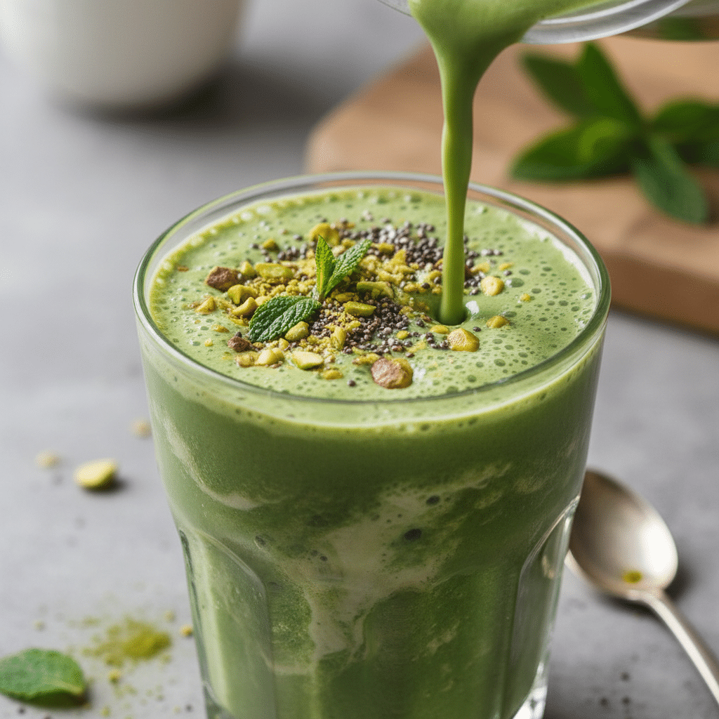High protein matcha smoothie for weight loss