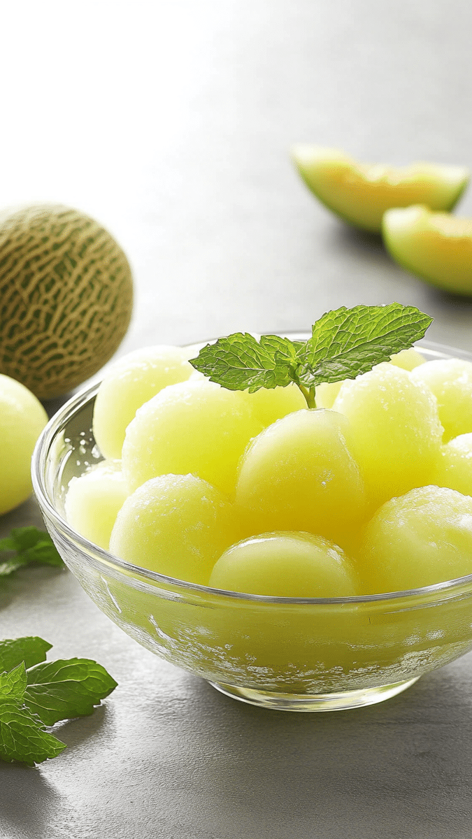 Honeydew Melon Jello Bowl