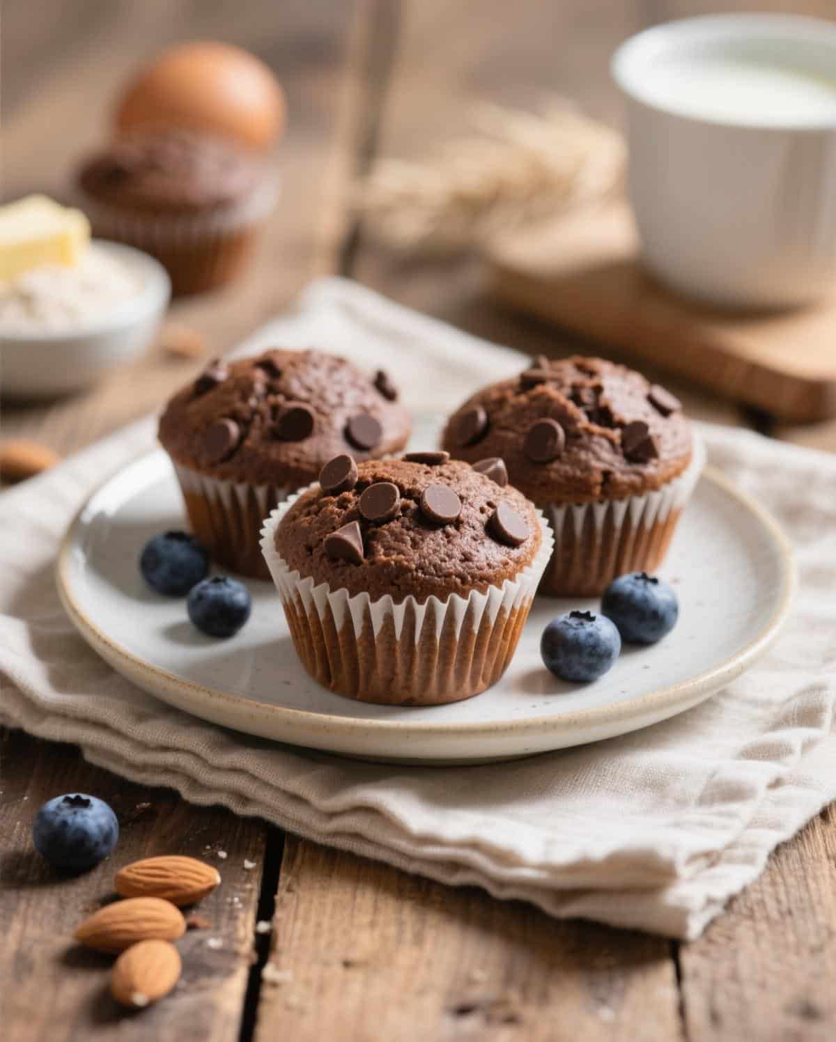Keto chocolate muffins