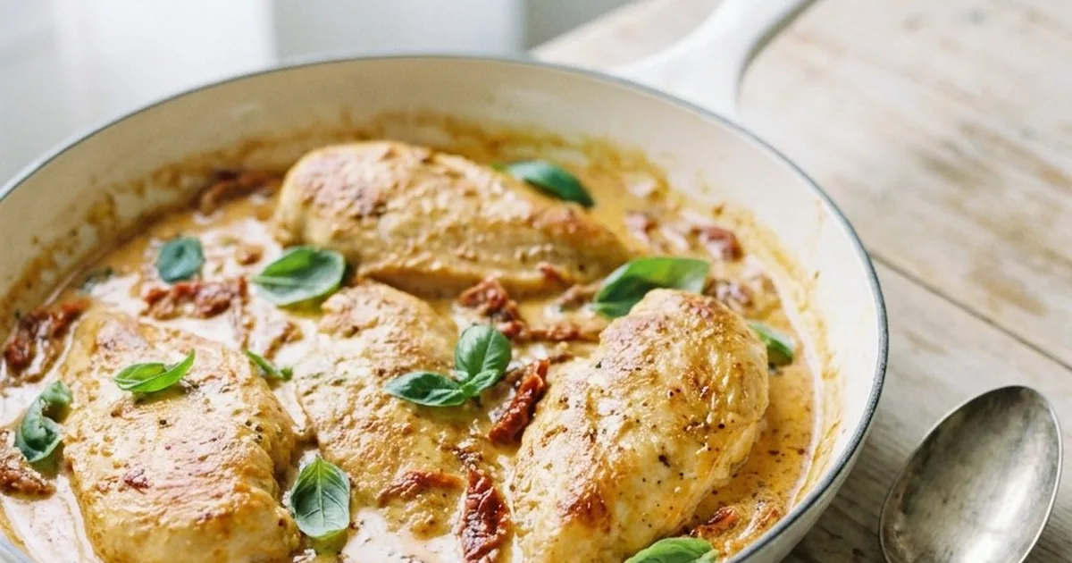Marry Me Chicken in a Creamy Sun-Dried Tomato Sauce