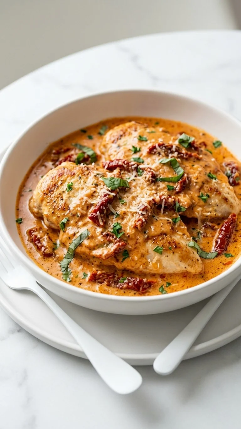 Marry Me Chicken in a Creamy Sun-Dried Tomato Sauce