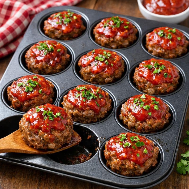 Muffin tin meatloaf