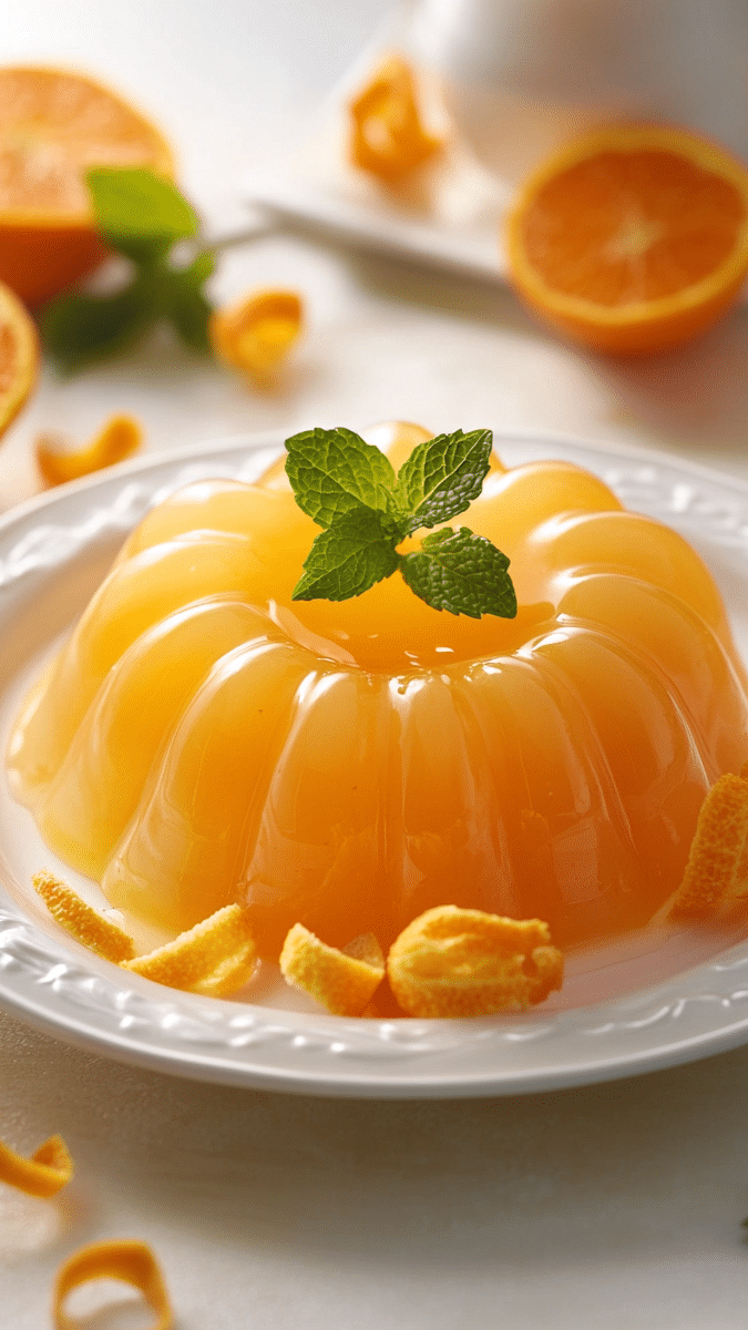 Orange Mandarin Jello Mold