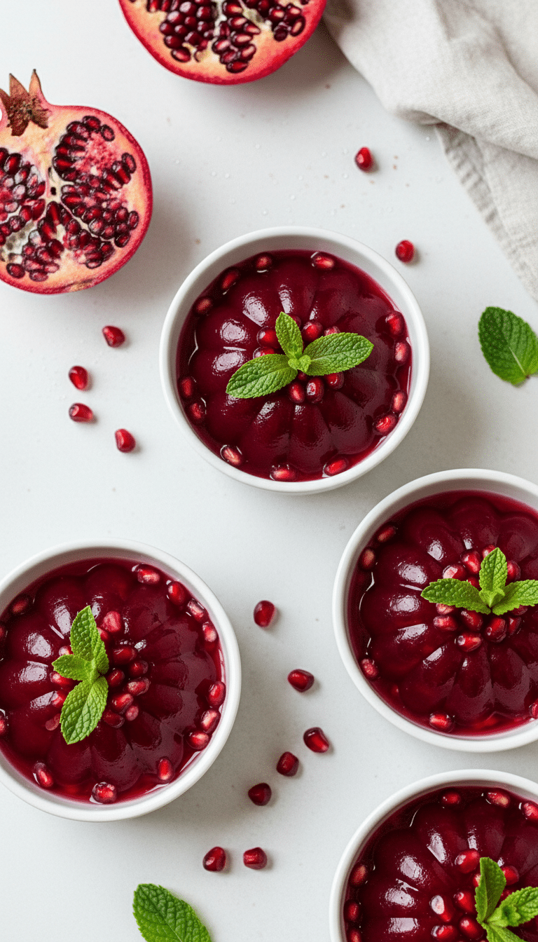 Deep Red Pomegranate Gel Bites