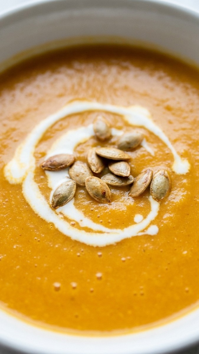 Creamy Pumpkin Soup with Ginger