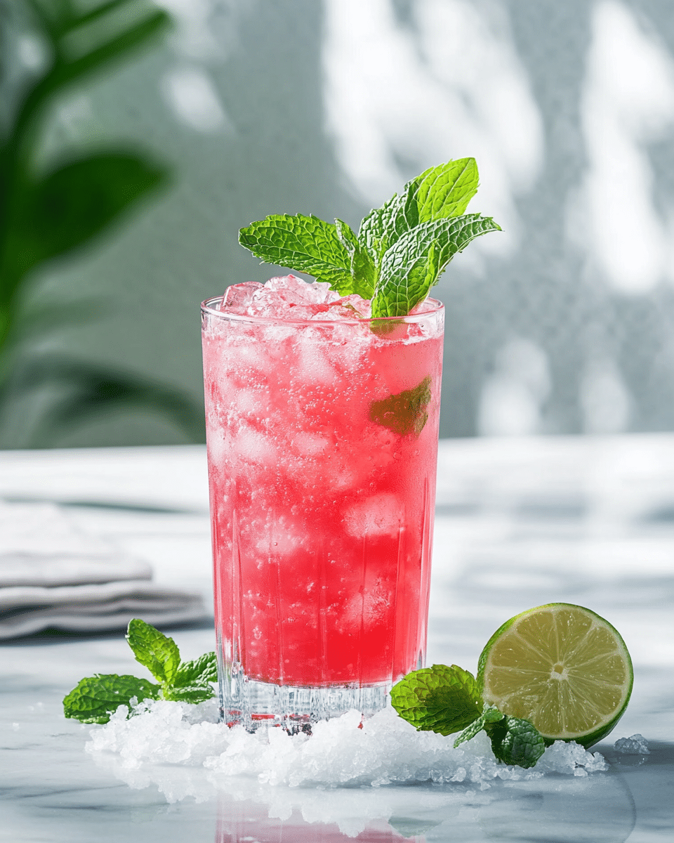 Rhubarb Mojito