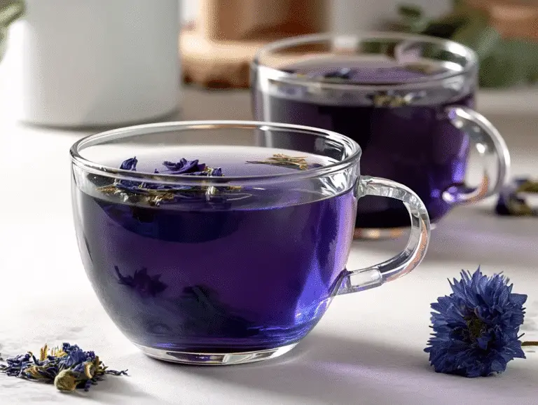 Butterfly pea flower tea – a purple Brazilian Mounjaro Recipe 3 Ingredients